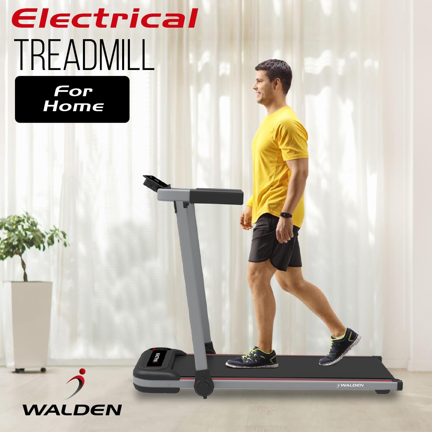 Walden Sports Compact Electric Treadmill: Convenient Portable Running with...