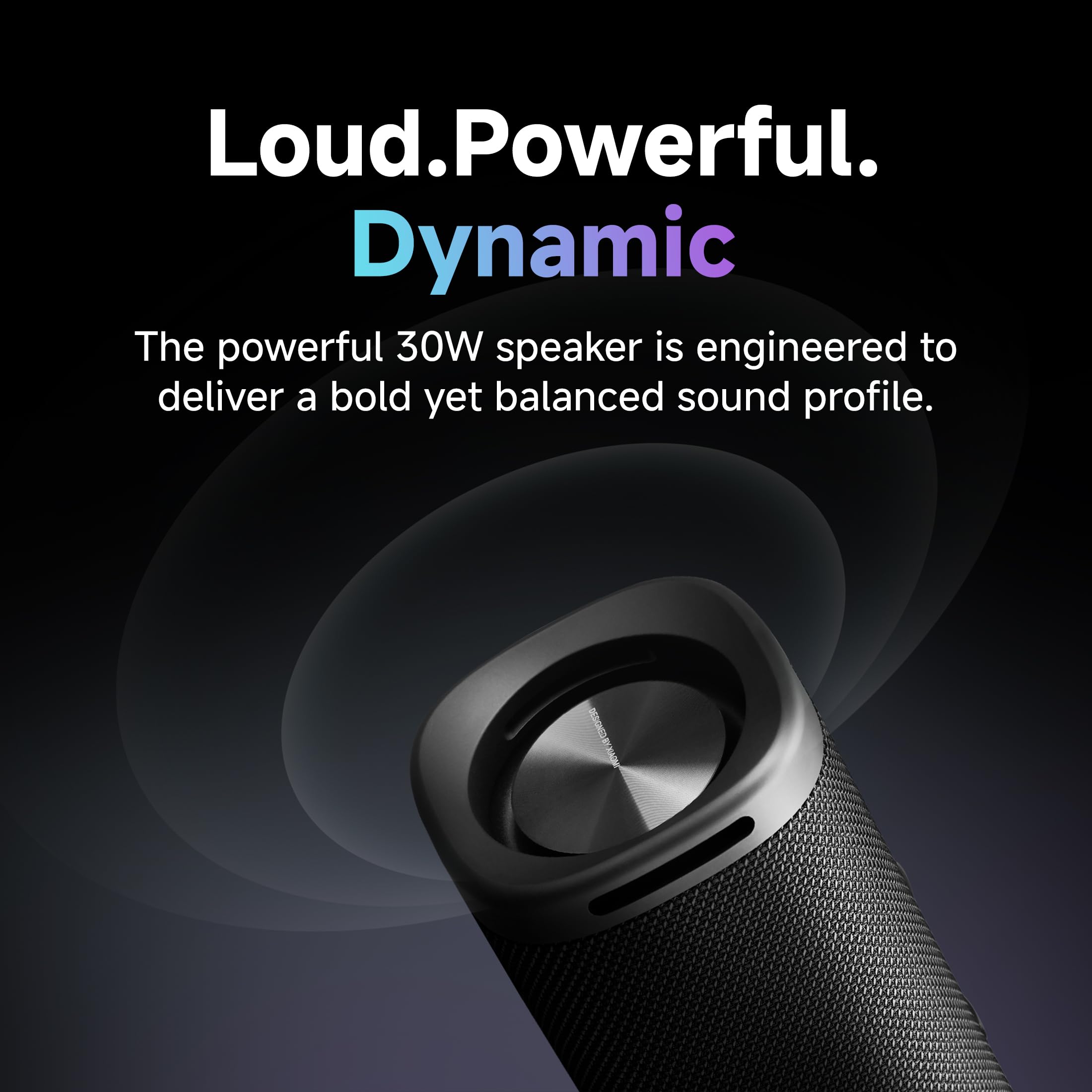 Xiaomi Altavoz de audio para exteriores (azul) | Altavoz de alta calidad de 30 W con micrófono, hasta 12 horas de reproducción, impermeable IP67 y tipo C, acoplamiento estéreo inalámbrico, altavoz