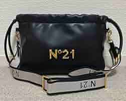 【美品】ヌメロヴェントゥーノ N˚21 Eva 巾着 ショルダーバッグ ほぼ未使用 N°21 ヌメロヴェントゥーノ EVA ボア ショルダーバッグ 巾着