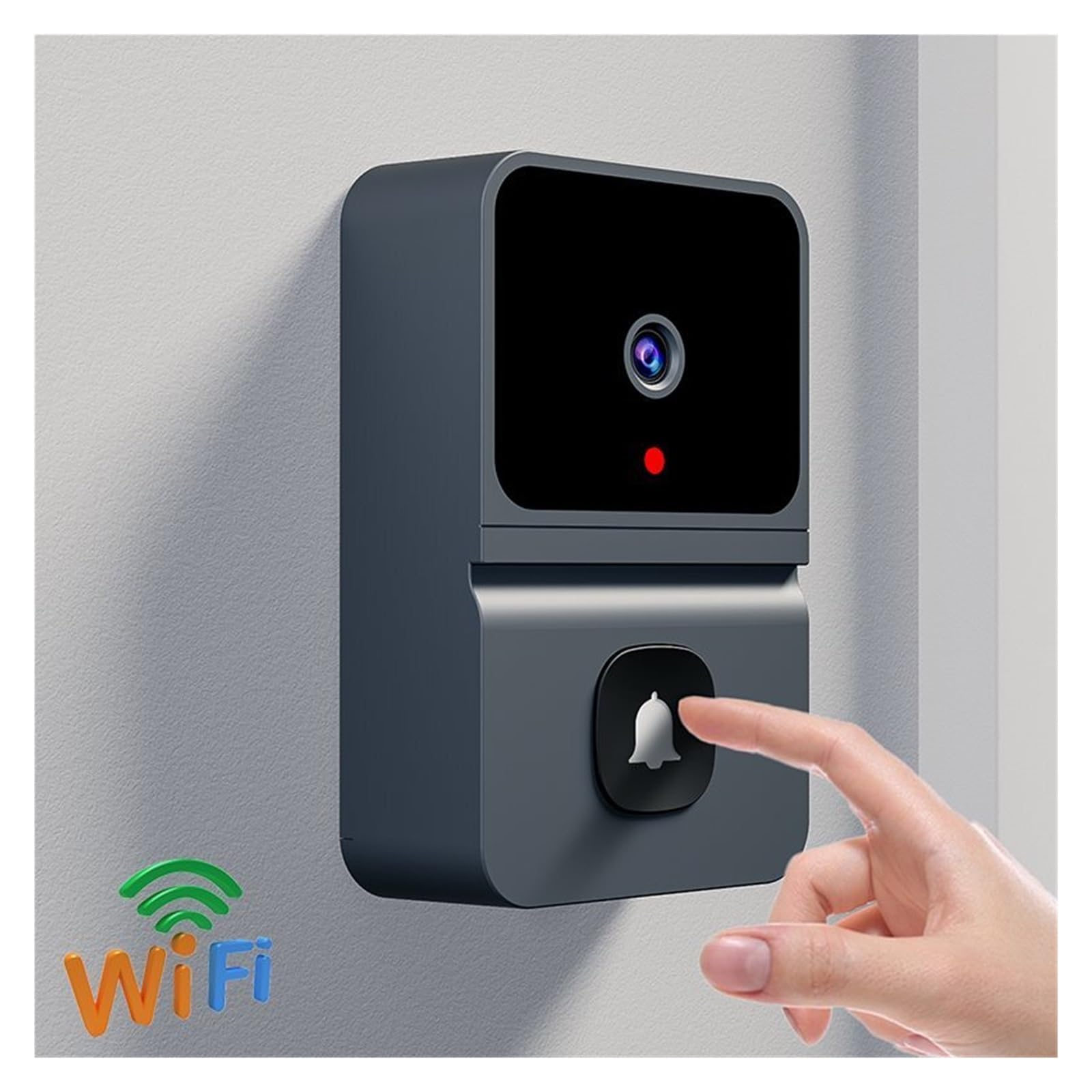 Dzwonek Wideo WiFi Inteligentny Dom Bezprzewodowa Ochrona Pierścień Kamery Do Drzwi Domofon Night Vision Akumulator WyraźNy Wyświetlacz Ochrona Każdą Pogodę