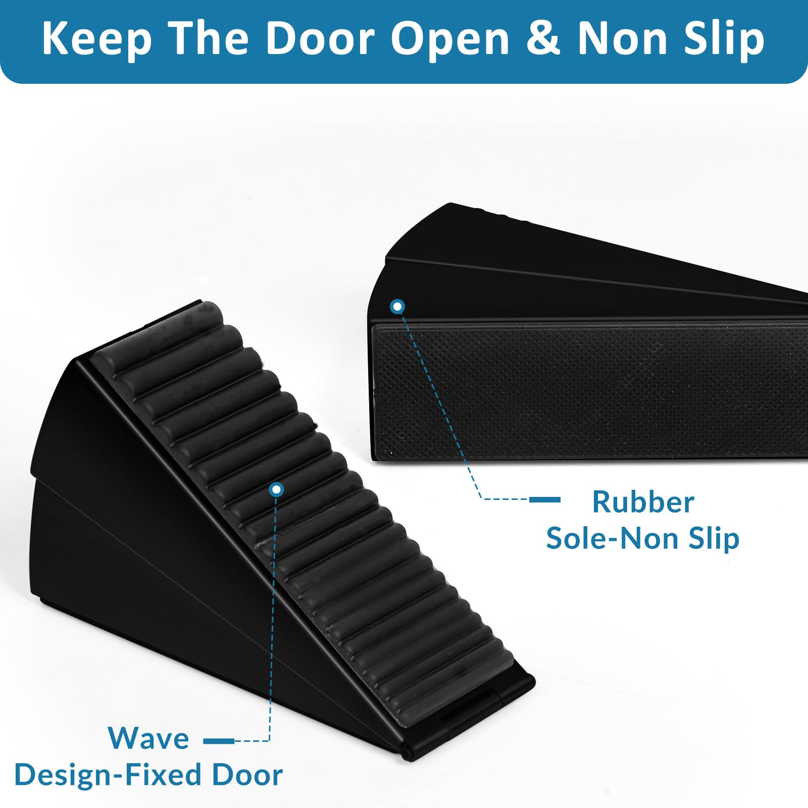 Snapklik.com : 2 Pack Heavy Duty Door Stopper, Adjustable Spring Large ...