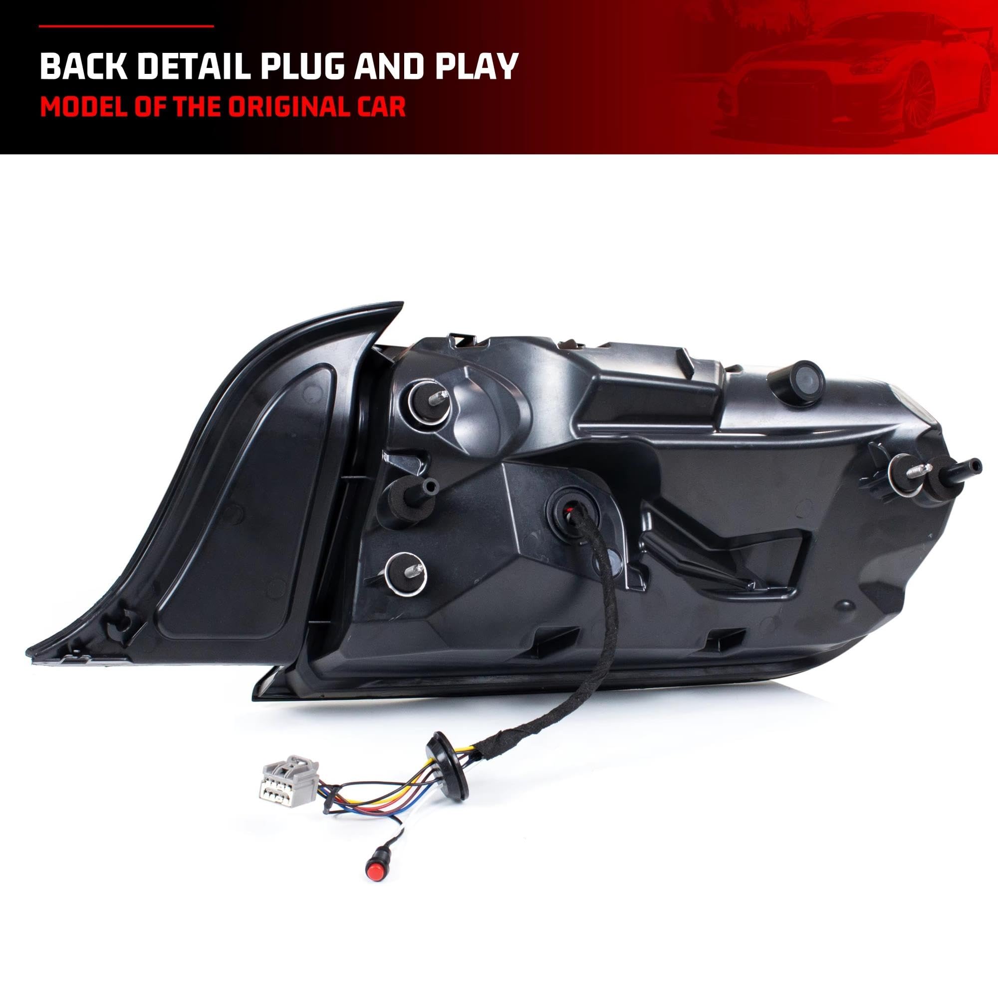 Genérico Para Mustang S550 V6 V8 2015-2023. Piloto trasero
