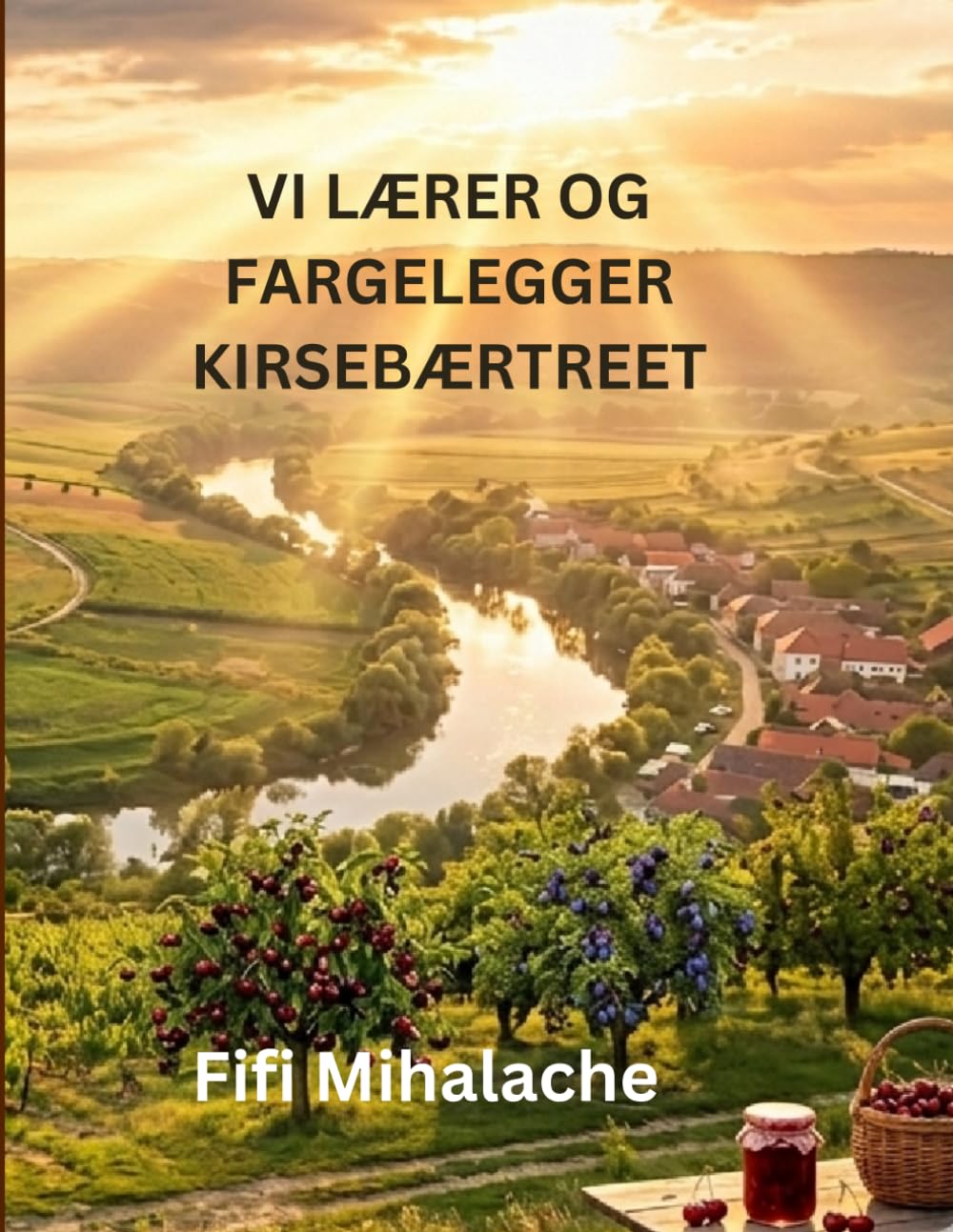 VI LÆRER OG FARGELEGGER KIRSEBÆRTREET: For barn i alderen 4 til 8 år