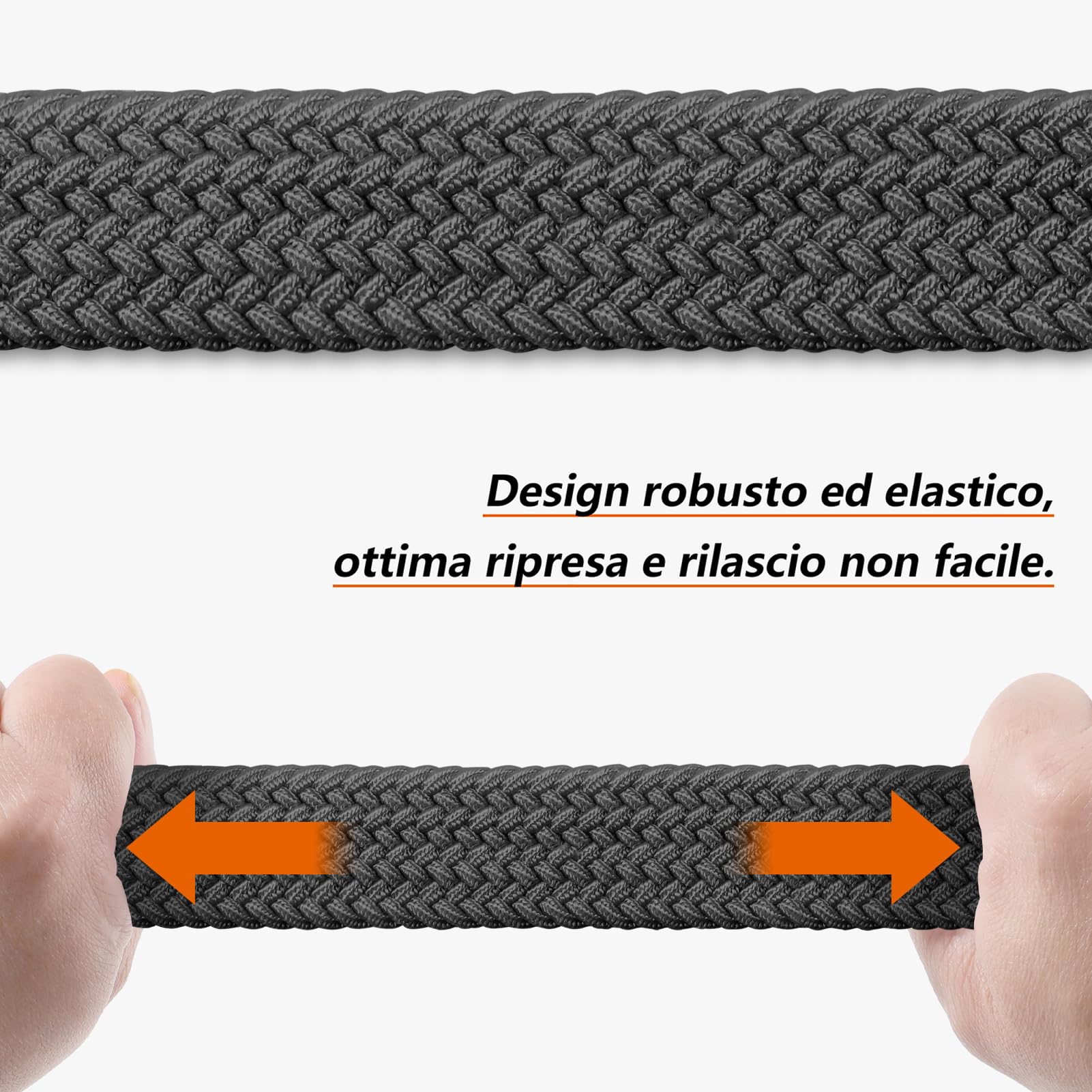 LAKIDAY Cintura in Tessuto Cintura Elasticizzata Cintura intrecciata cintura intrecciata Elastica perUomo e Donna ampia lunghezza da 3,5 cm da 100 cm a 130 cm