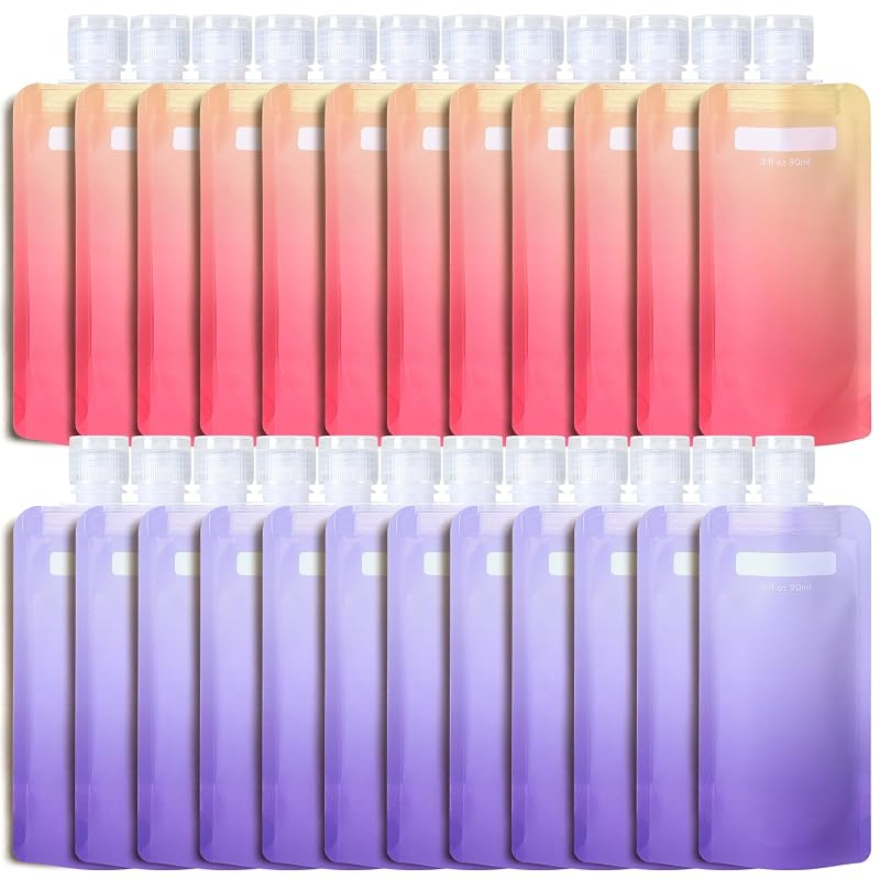 PACKISM 24 Frascos Recarregáveis para Viagem, 90 mL, Modelo PTP25