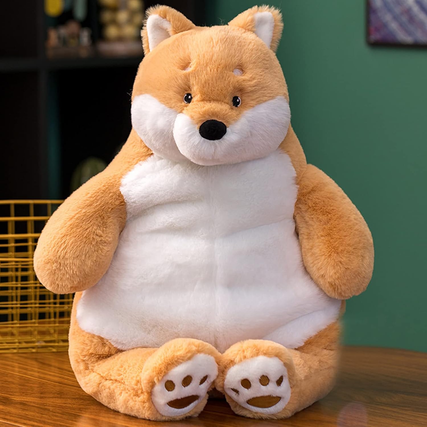 Almohada De Peluche Shiba Inu De 35 Cm | Corgi Suave Y Esponjoso | Decoración Para Cama Y Sofá | Regalo Para Niños Y Adultos