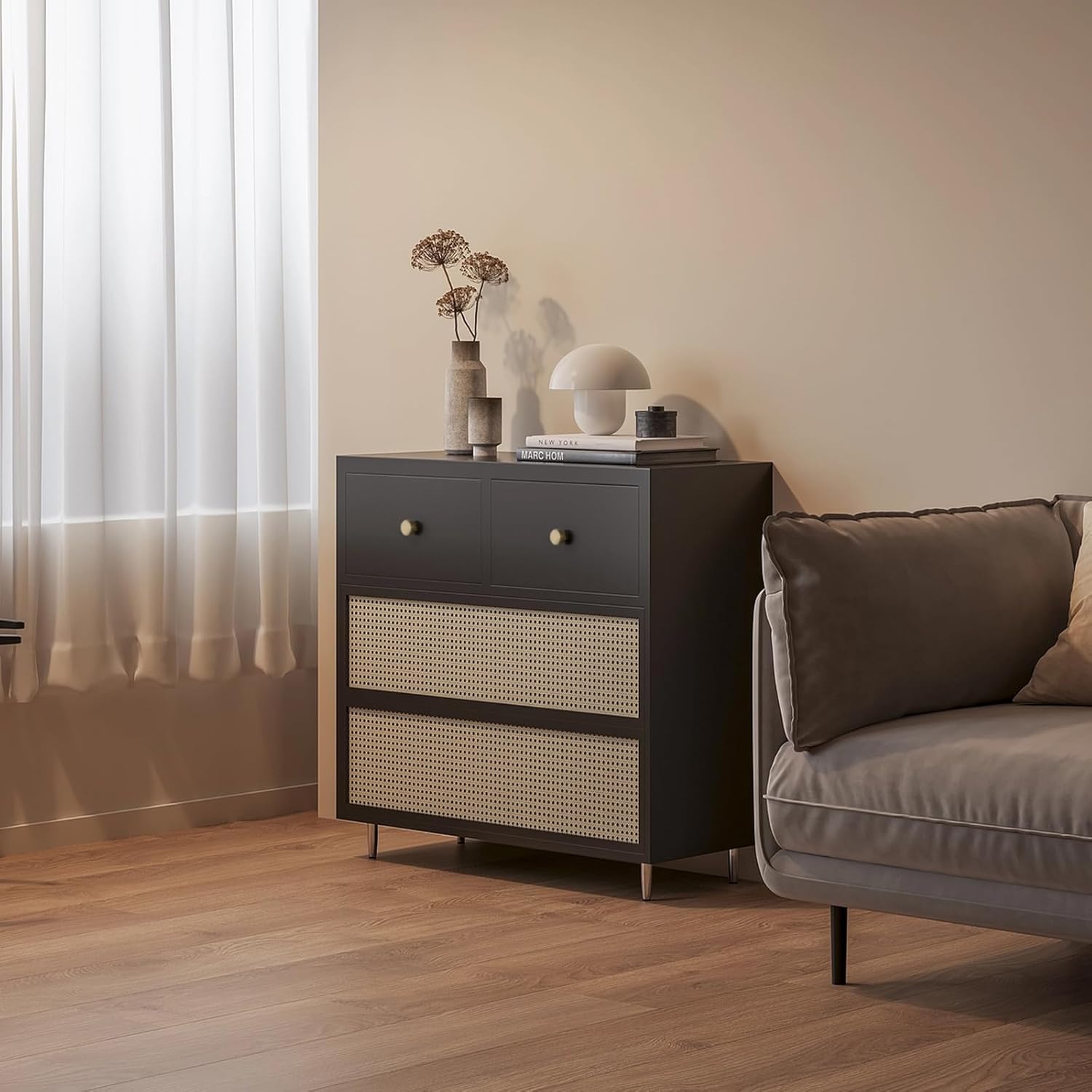 5"(128MM) Hole Centers Cabinet Pulls 10 Pack, Champagne Bronze Kitchen Drawer Pulls and Cabinet Handles, Solid Zinc Alloy Hardware for Cabinets, Cupboards & Furniture