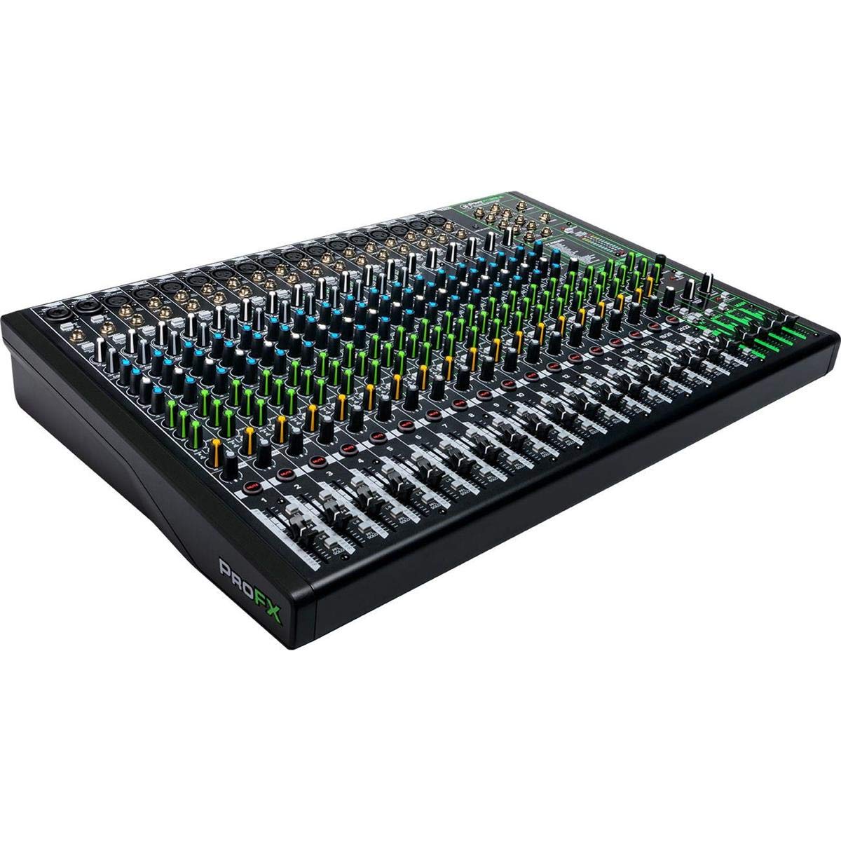 Mackie ProFXv3 22-Channel Professional Effects Mixer with USB + Software Bundle - Bundle With Mackie Carry Bag for ProFX22v3 Mixer, 20' Heavy Duty 7mm Rubber XLR Microphone Cable
