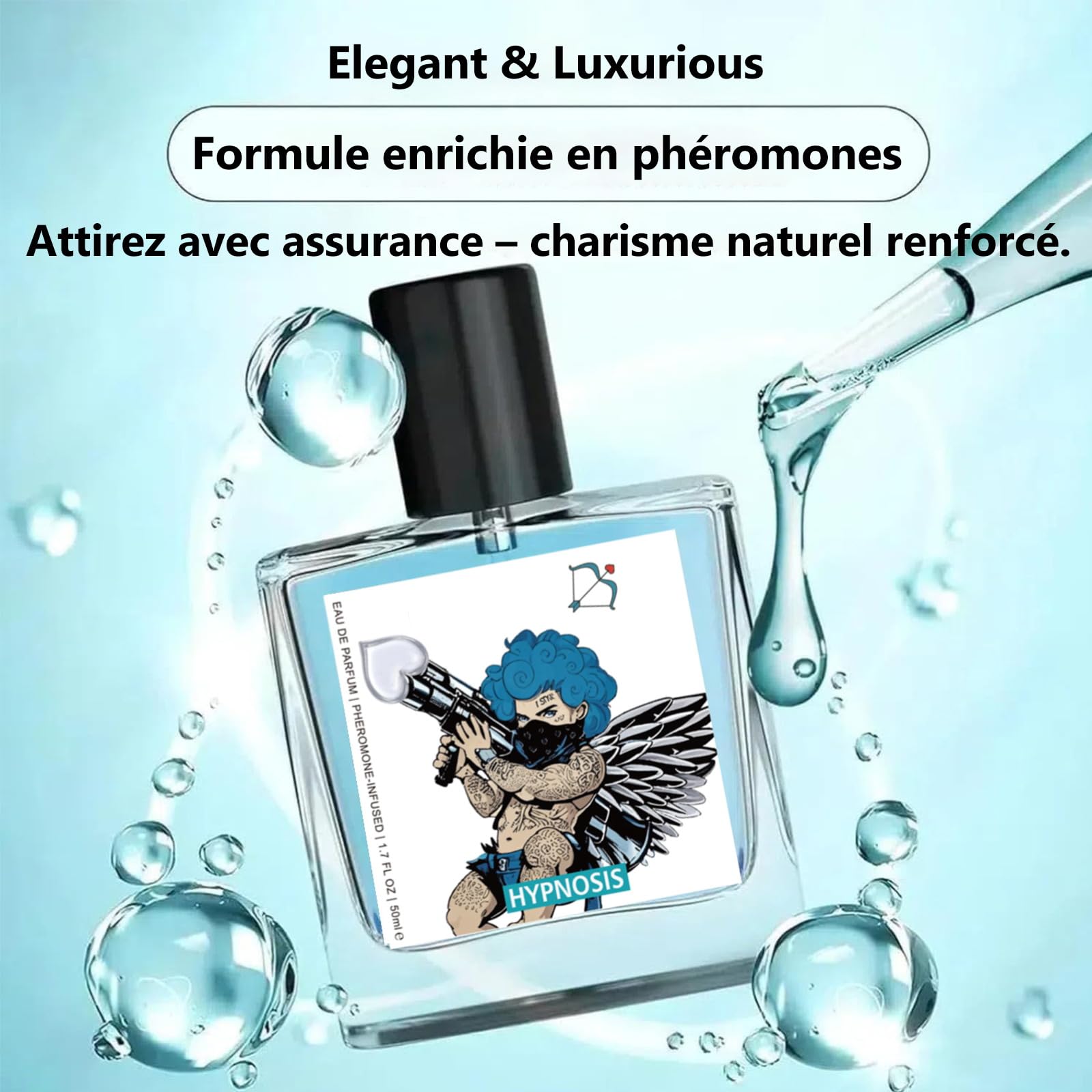 Parfum Homme, Nouvelle formule améliorée 3.0 – Frais et longue tenue, Parfum Pheromone Pour Homme, Plus de charisme et de rayonnement, 50ml