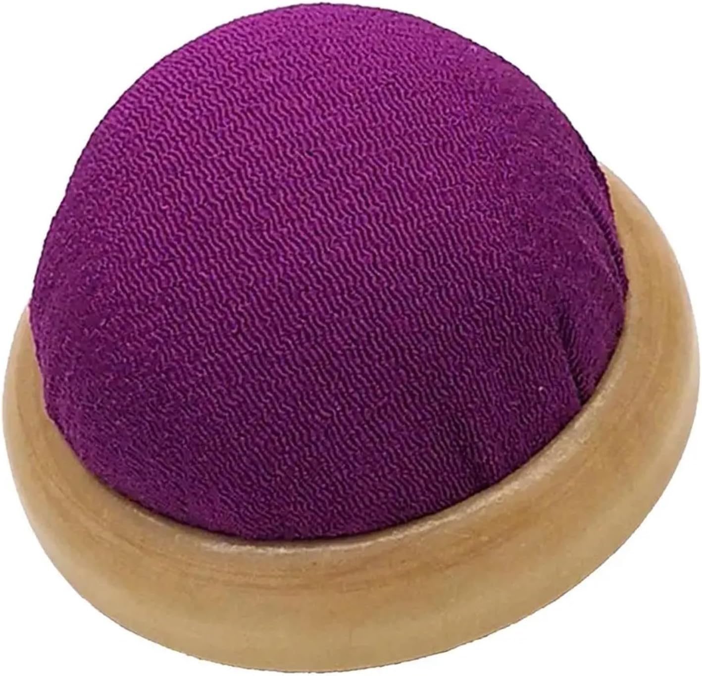 Pin cushion 6Pcs 2.7inch Needle Pincushion with Wooden Base Wrist Pin Holder for Sewing and Quilting, Stitch Needlework(Purple)