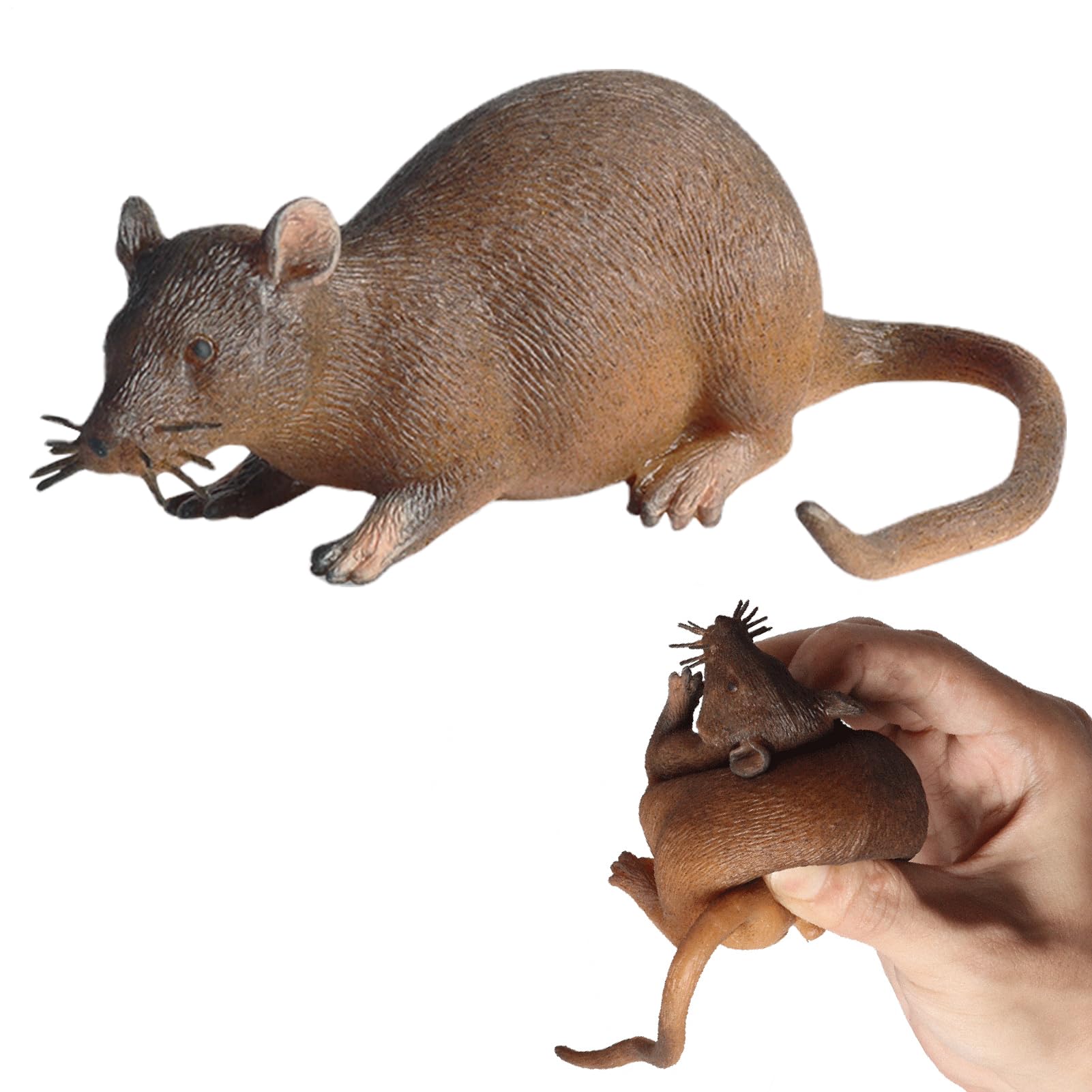 Fake Mouse Fake Mice Toy - Stretchy rRealistic Mice | Soft Rubber Squeeze Toy, Joke Prank Prop | Novelty Simulated Animal Model for Kids Party Favors Gag Giftss