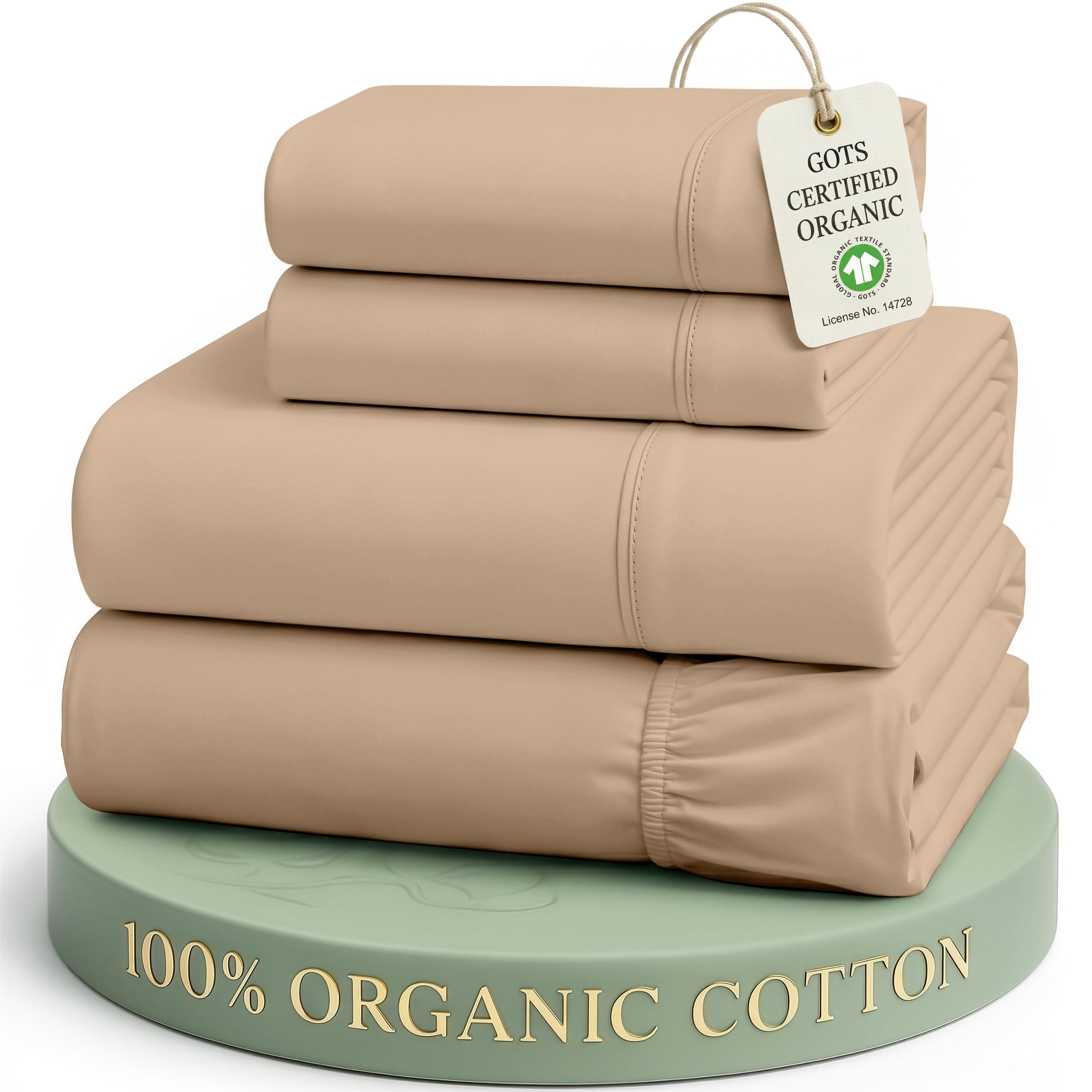 LANE LINEN 100% Organic Cotton Sheets Set