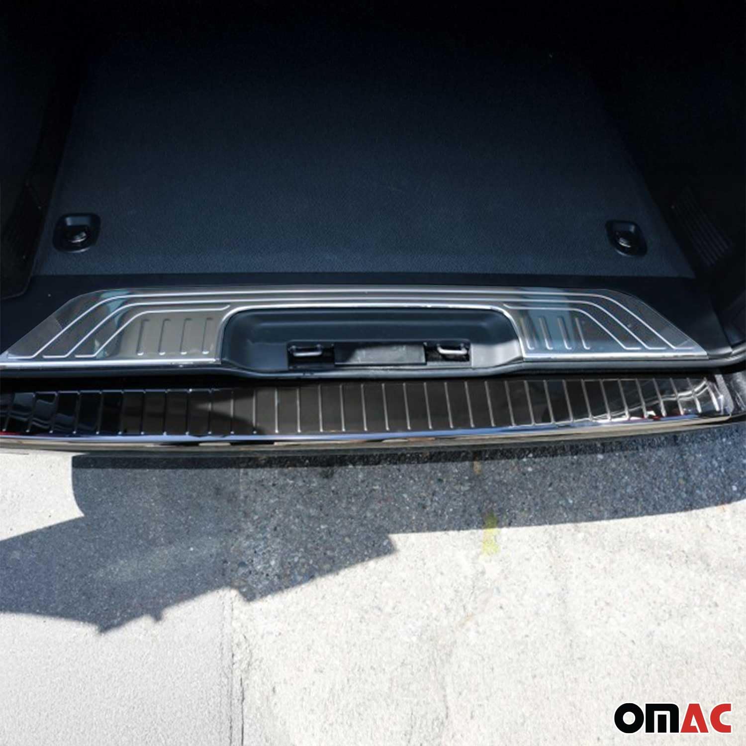 OMAC Trunk Sill Cover Bumper Protector for Mercedes Metris 2016-2024 Stainless Steel