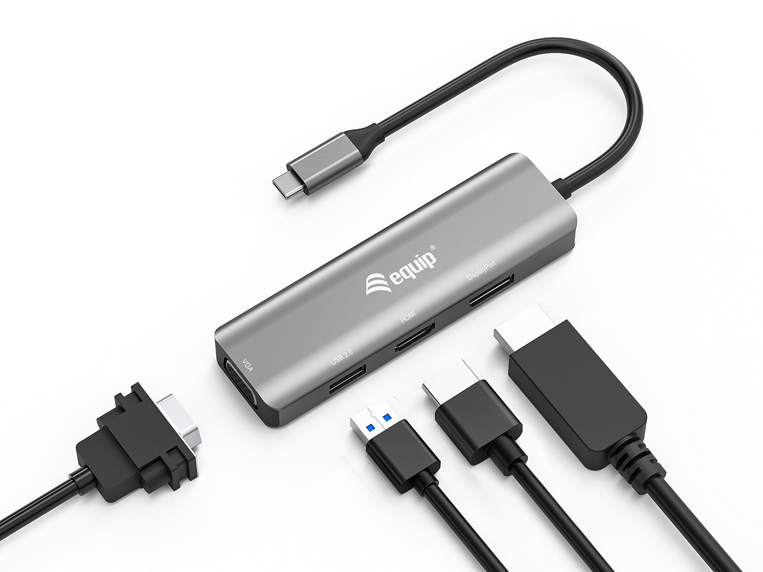 Equip 133485 USB-C a HDMI/DisplayPort/VGA/USB Adaptador