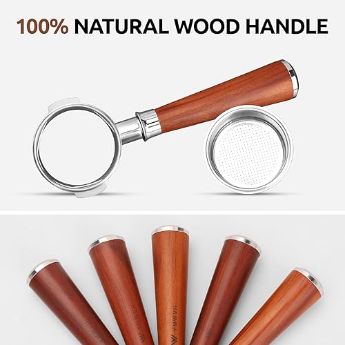 Miniatura 2 de Portafiltro sin fondo de 2.283 in para máquinas E61 Group Head 2 Ears  Flair 58, ECM, Rocket, Sanremo, Synesso, Slayer, máquinas de café VBM, cesta