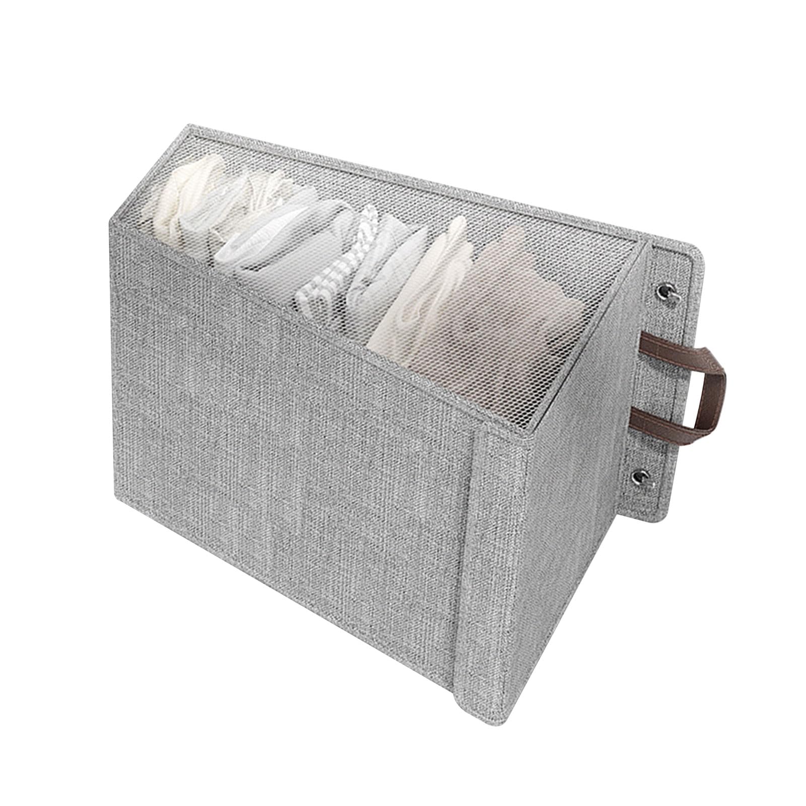 carotoe Foldable Wall Hanging Laundry Basket Household Dirty Clothes Organiser Versatile Wall Mounted Garment Storage Container Foldable Hanging Storage Basket