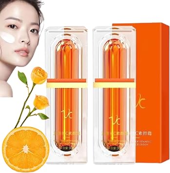 Vitamin C 5 Tone Up Cream, Vitamin C Concealer Cream, Vitamin C Isolating Brightening Skin Makeup Cream, Vitamin C Moisturizer for Face 2PCS