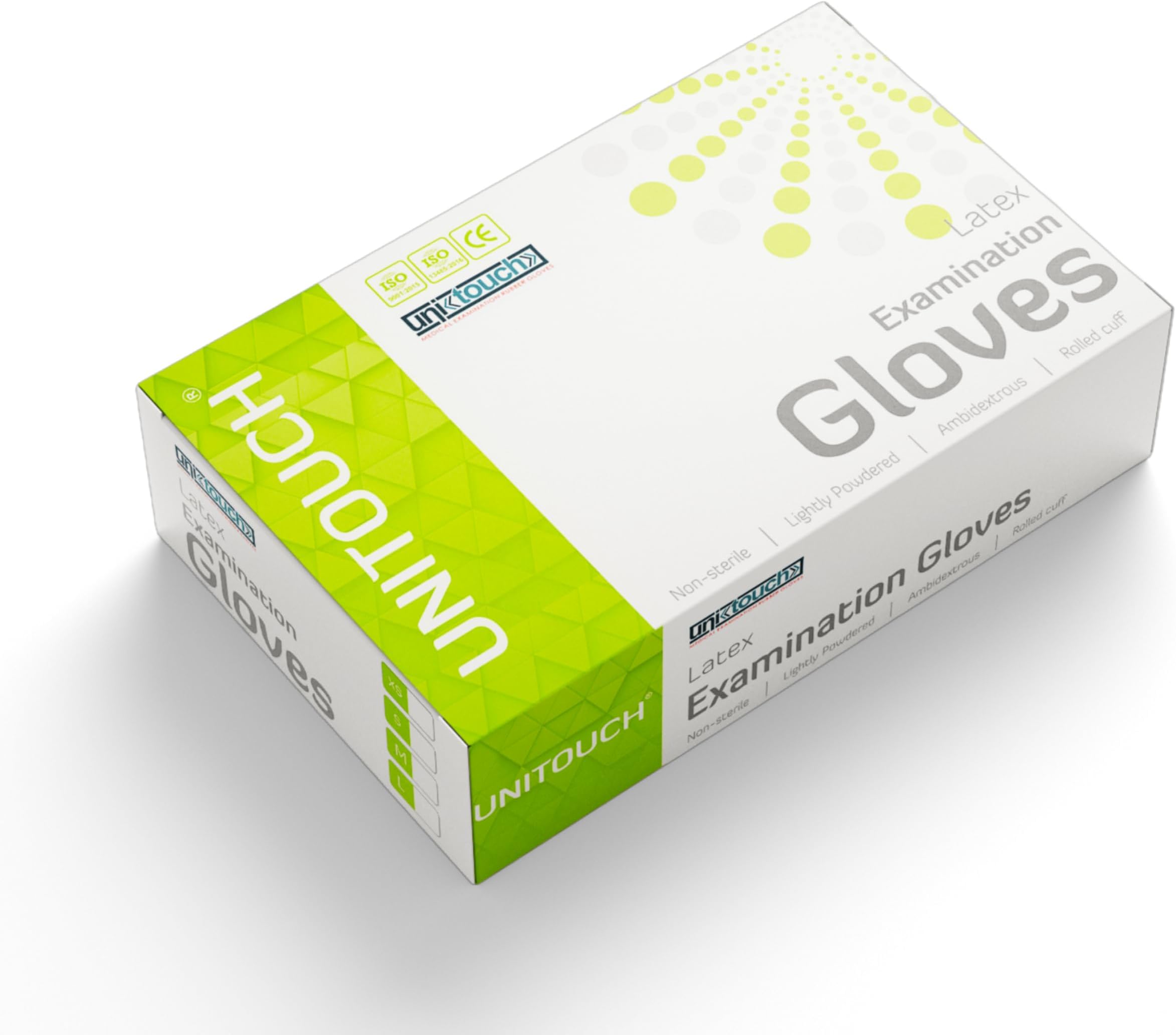 Latex Powdered Examination Gloves White (M, 70)