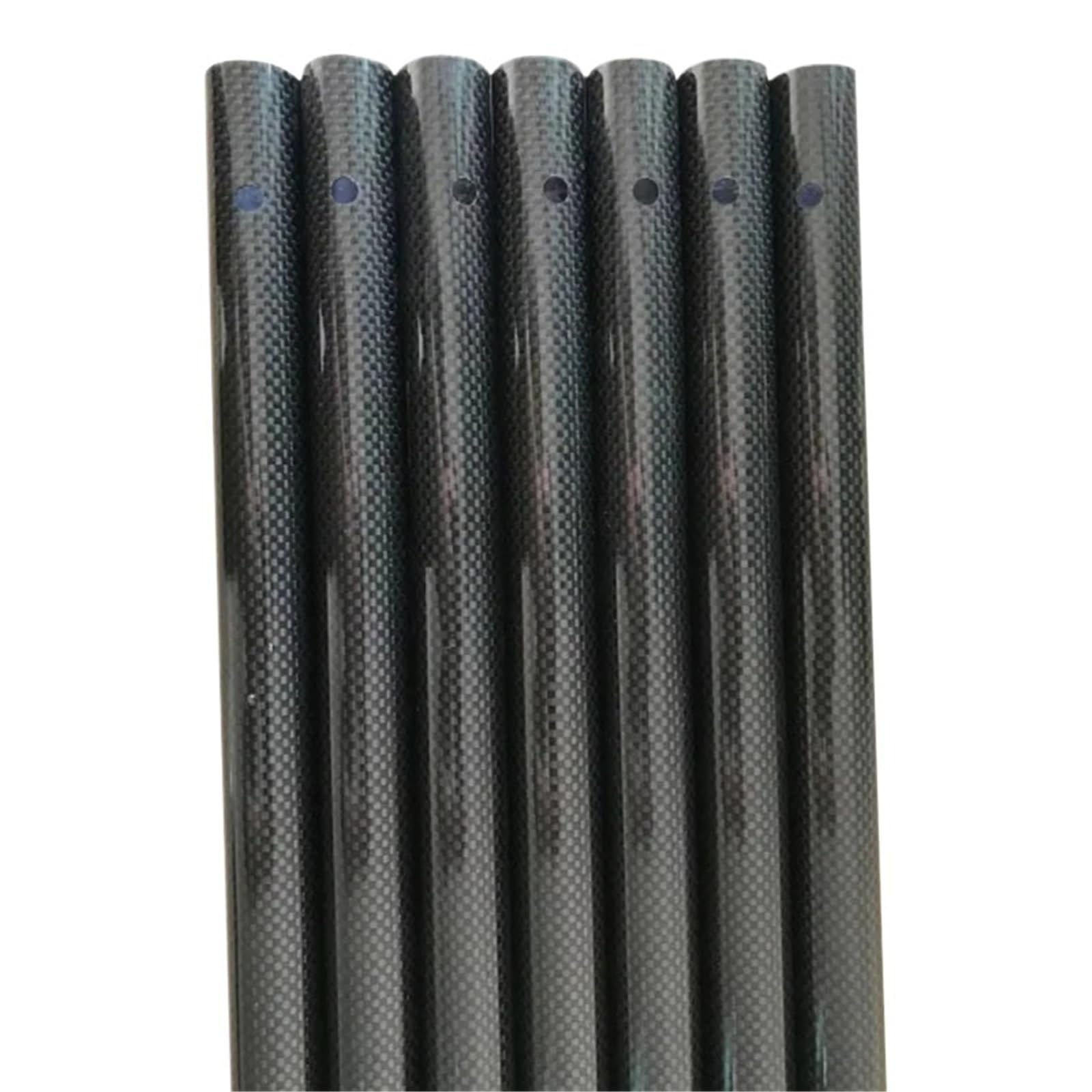 Tubo in fibra di carbonio avvolto 3K, superficie liscia lucida OD7 mm, 9 mm, 11 mm, 13 mm, 15 mm, 17 mm, 19 mm, 21 mm, 23 mm, 24 mm, 27 mm, 29 mm, 30 mm, 32 mm, 500 mm (14 x 10 x 500 mm, 1 pezzo)