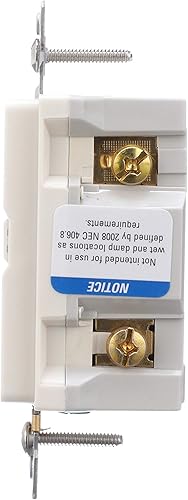 Miniatura 3 de EATON SGF15LA Receptáculo Gfci de autoprueba dúplex de cableado, 4.2 pulgadas de largo x 1.68 pulgadas de ancho x 1.27 pulgadas de profundidad,