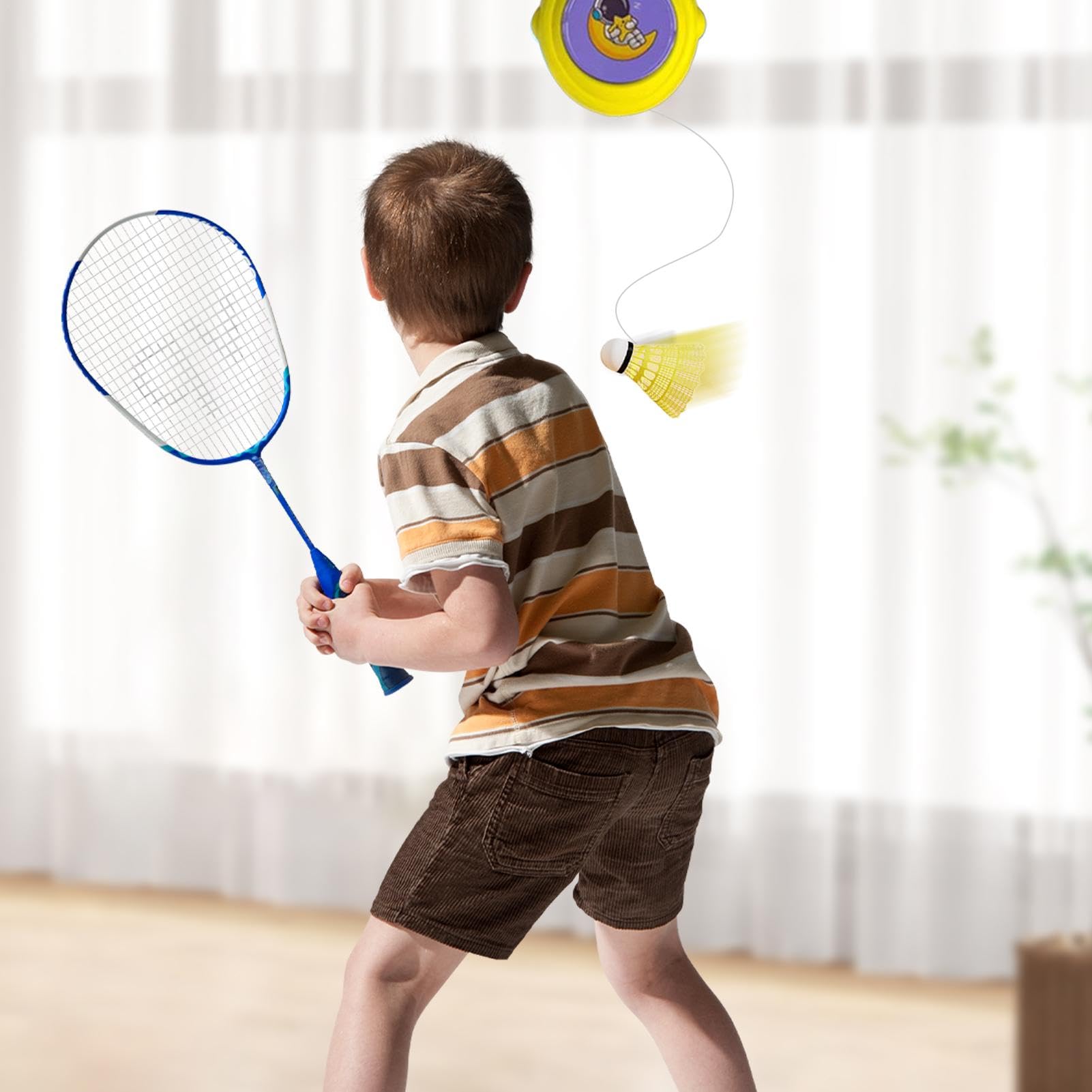 Robot D'entraînement Badminton - Rebond Automatique - Pour Adultes, Débutants, Enfants
