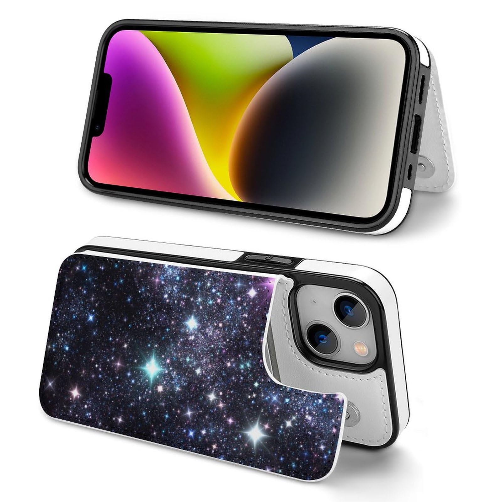 Amazon.co.jp: iPhone XS Maxケース 手帳型 宇宙柄 星空柄 銀河柄 