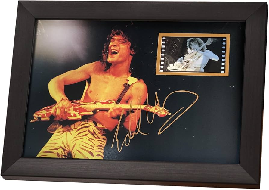 Amazon.com: veratwo Music Room Decoration - Signed Eddie Van Halen
