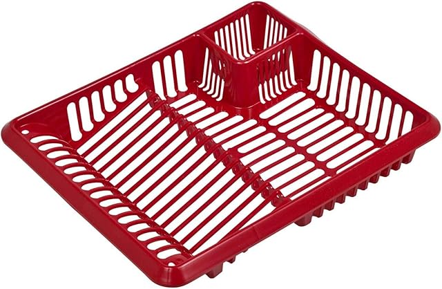 Glitter Red Large Dish Drainer