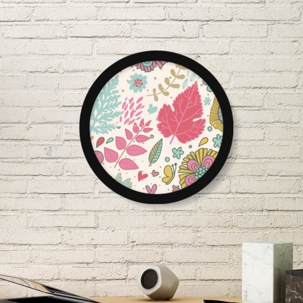 Cadre photo rond fleurs pour sublimer la décoration murale de votre salon chaleureux