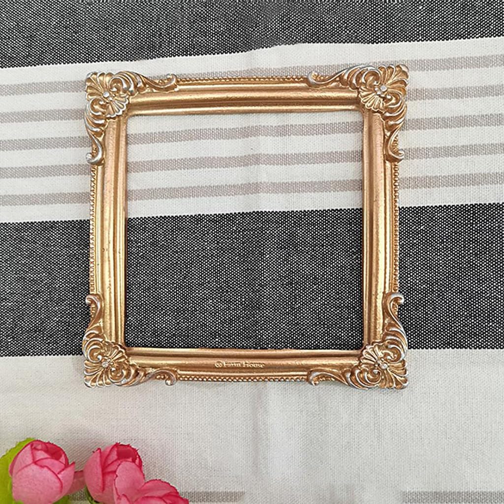 MOBYGKFY Practical Picture Holder Resin Frame Handmade Desktop Decoration Vintage Photo Display