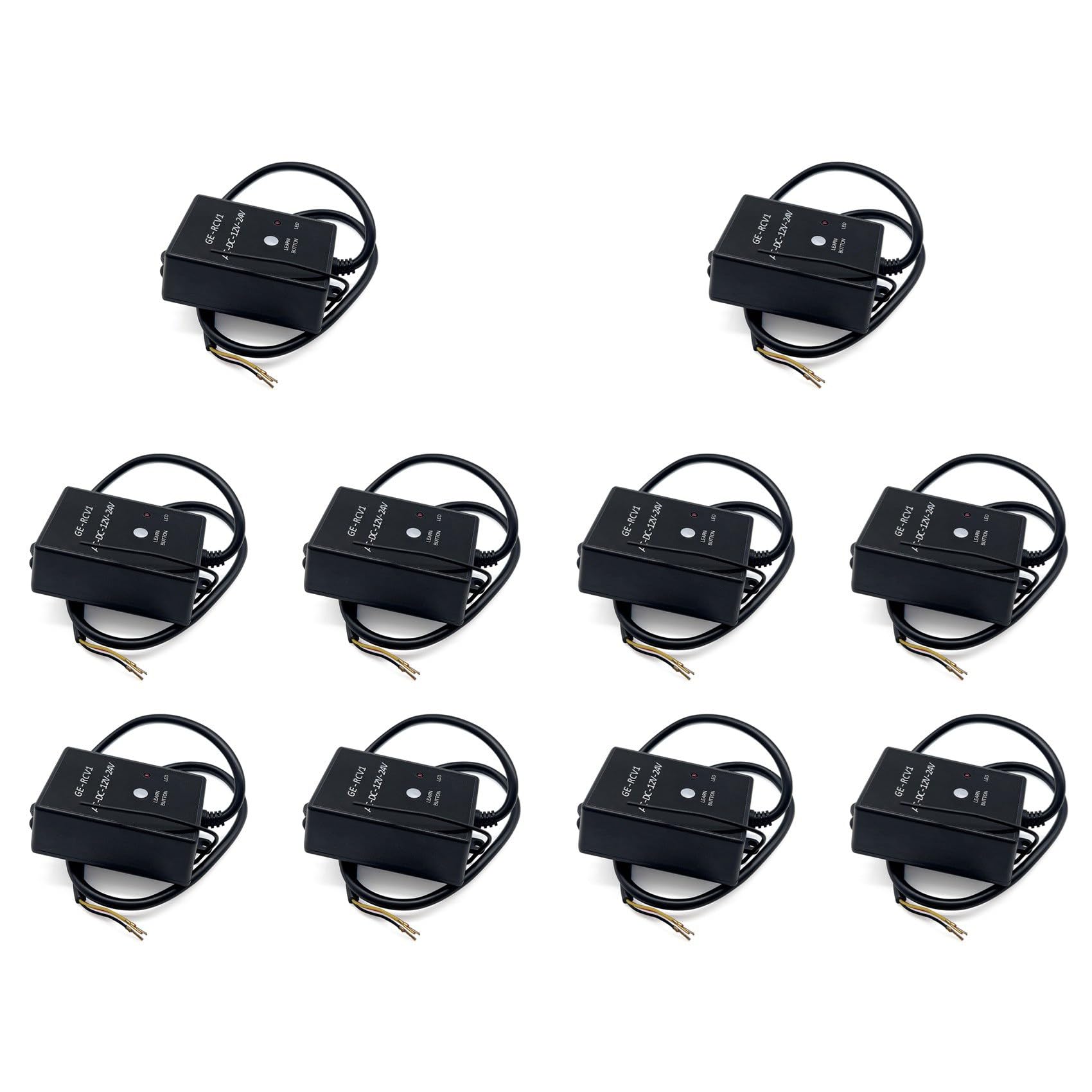 Récepteur RCV1 433,92 MHz compatible alimentation DC AC 12V 24V pour code tournant et fixe