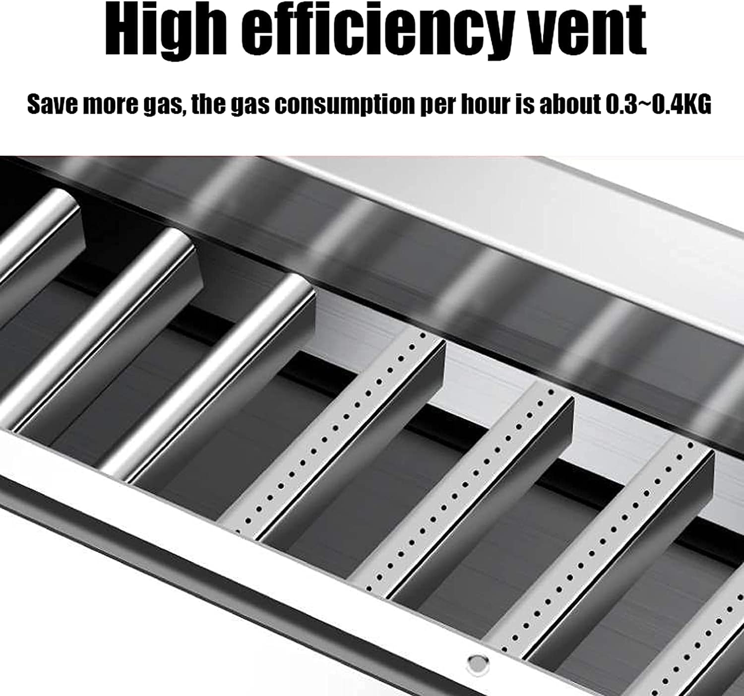 Tabletop Propane Grill 4-Burner Portable Camping Gas Grill Stainless Steel for Outdoor Cooking Patio Garden BBQ Picnic Tailgating Trip Home Use 172x39cm