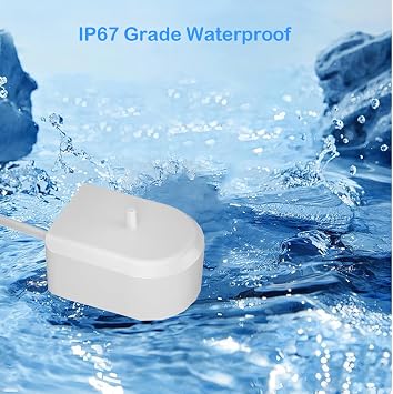 Electric Toothbrush Charger Replacement for Philips HX6100 Charging Base Philips Sonicare Toothbrush HX3000 HX6000 HX8000 HX9000 Series IP67 Waterproof Power Cord