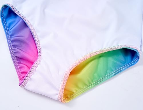 Miniatura 7 de TENVDA Trajes de baño de una pieza para niñas, traje de baño deportivo con cuello halter