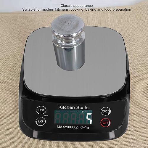 Miniatura 2 de BestAlice Báscula digital de cocina, báscula de alimentos multifunción de alta precisión, báscula digital eléctrica recargable por USB, para el