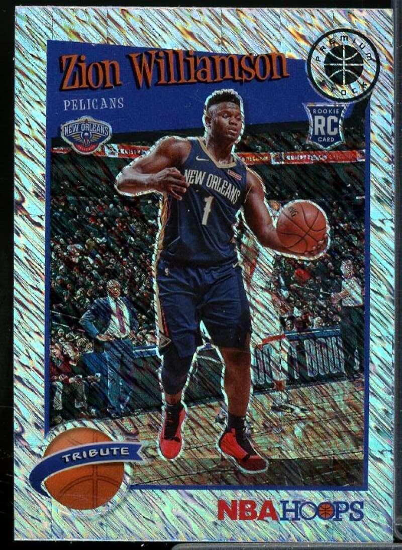 Zion Williamson Rookie Card 2019-20 Hoops Premium Stock Prizms Shimmer #296 - Basketball Slabbed Rookie Cards
