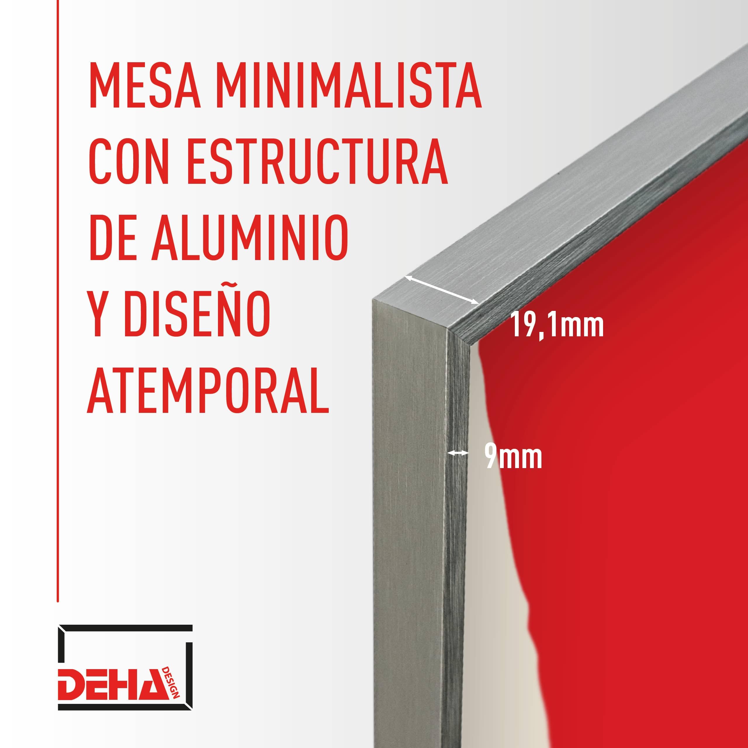 DEHA Design marco de fotos, 70 x 100 cm, Aluminio, Plata mate, Marco para pósterpara colgaren formato vertical y apaisado, vidrio sintético irrompible, Tribeca