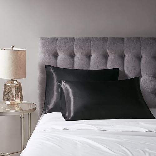 Miniatura 6 de Funda de almohada de satén para el cabello y la piel, reduce la irritación de la piel y el pelo encrespado, funda de satén para una comodidad