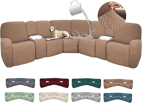 Miniatura 520 de Fundas 100% impermeables para sofá reclinable seccional, fundas para sofá reclinable en forma de L, funda para sofá seccional de esquina en forma de