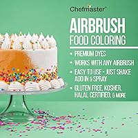 Vista 3 de Chefmaster Aerógrafo en aerosol para alimentos, 9 onzas, negro medianoche