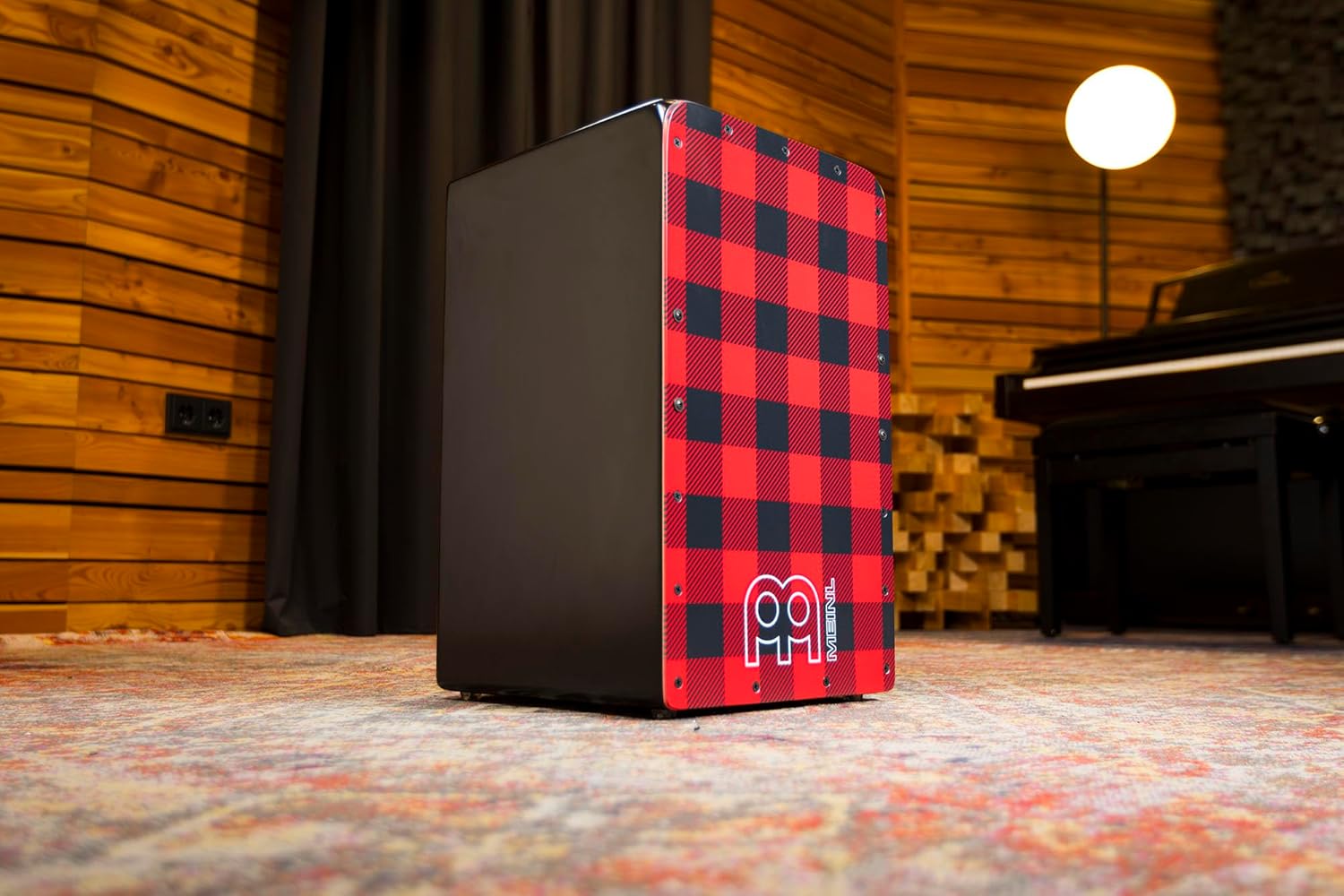 String Cajon Box Drum Instrument with Internal Snare Strings, Adjustable — NOT MADE IN CHINA — Play with Your Hands, 2-YEAR WARRANTY