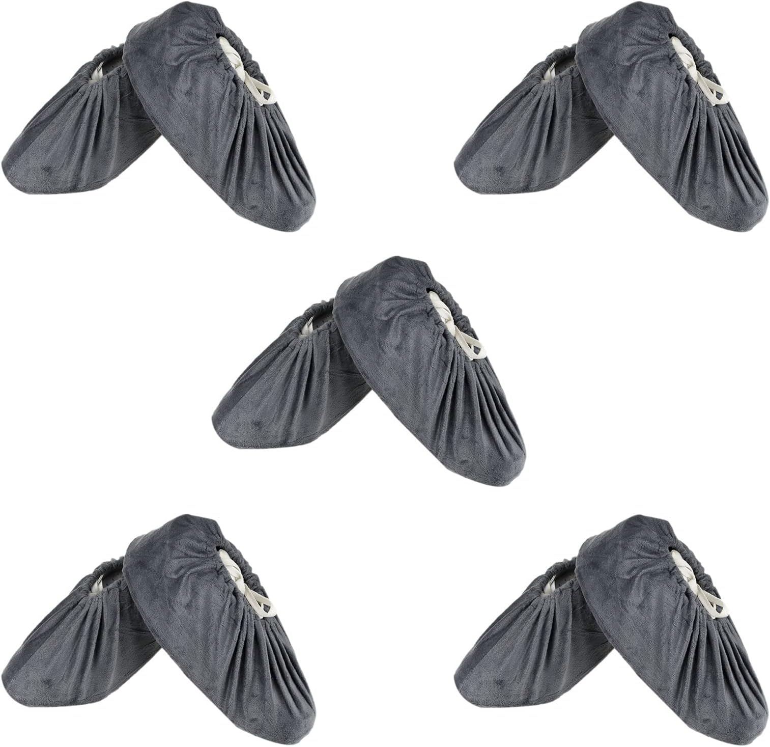 Protège-chaussures En Tissu Anti-dérapant - Taille Unique 30x10 Cm - Flanelle Douce - Pour Intérieur