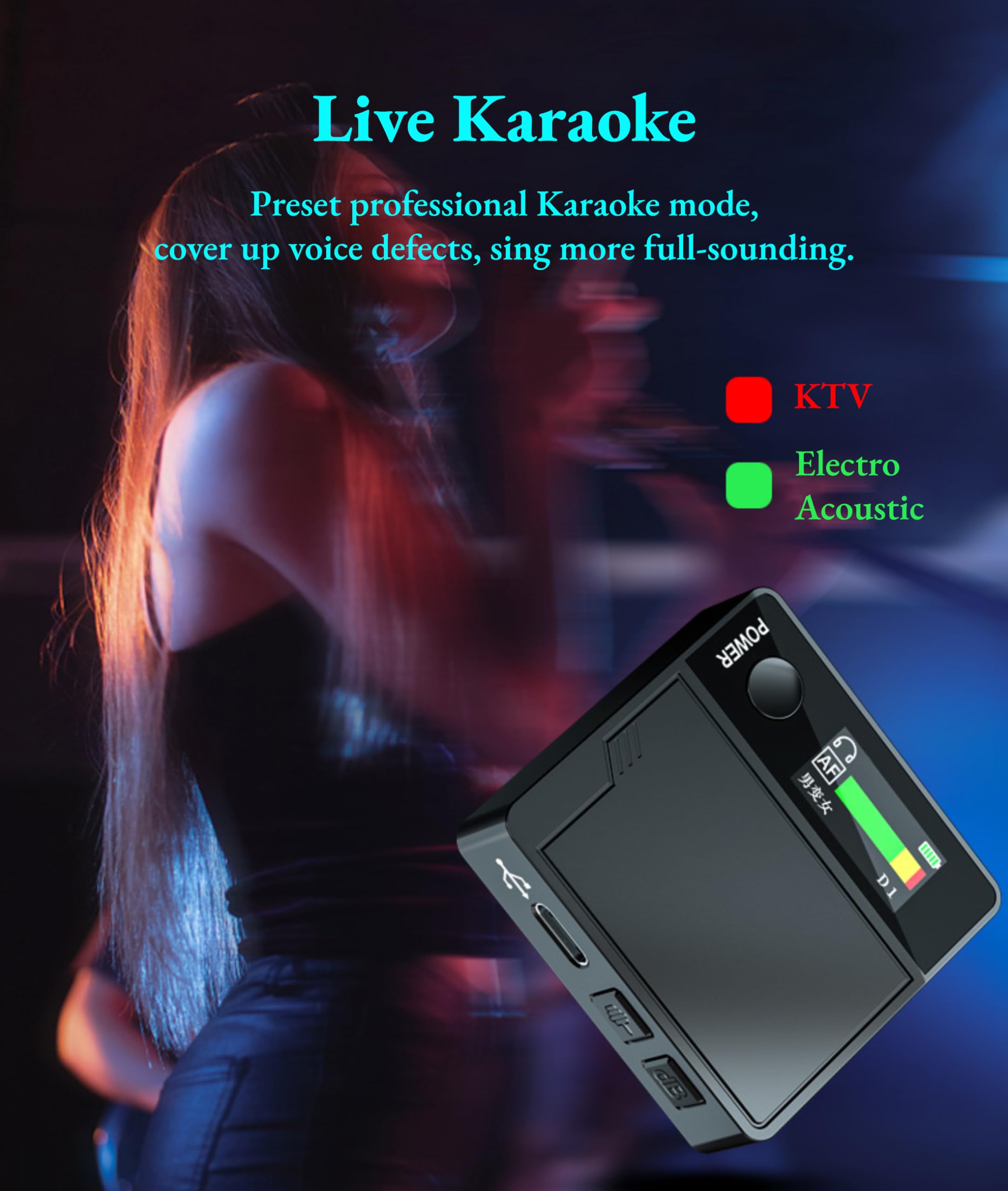 Sound Card Mini Voice Changer Device, Handheld Voice Changer With