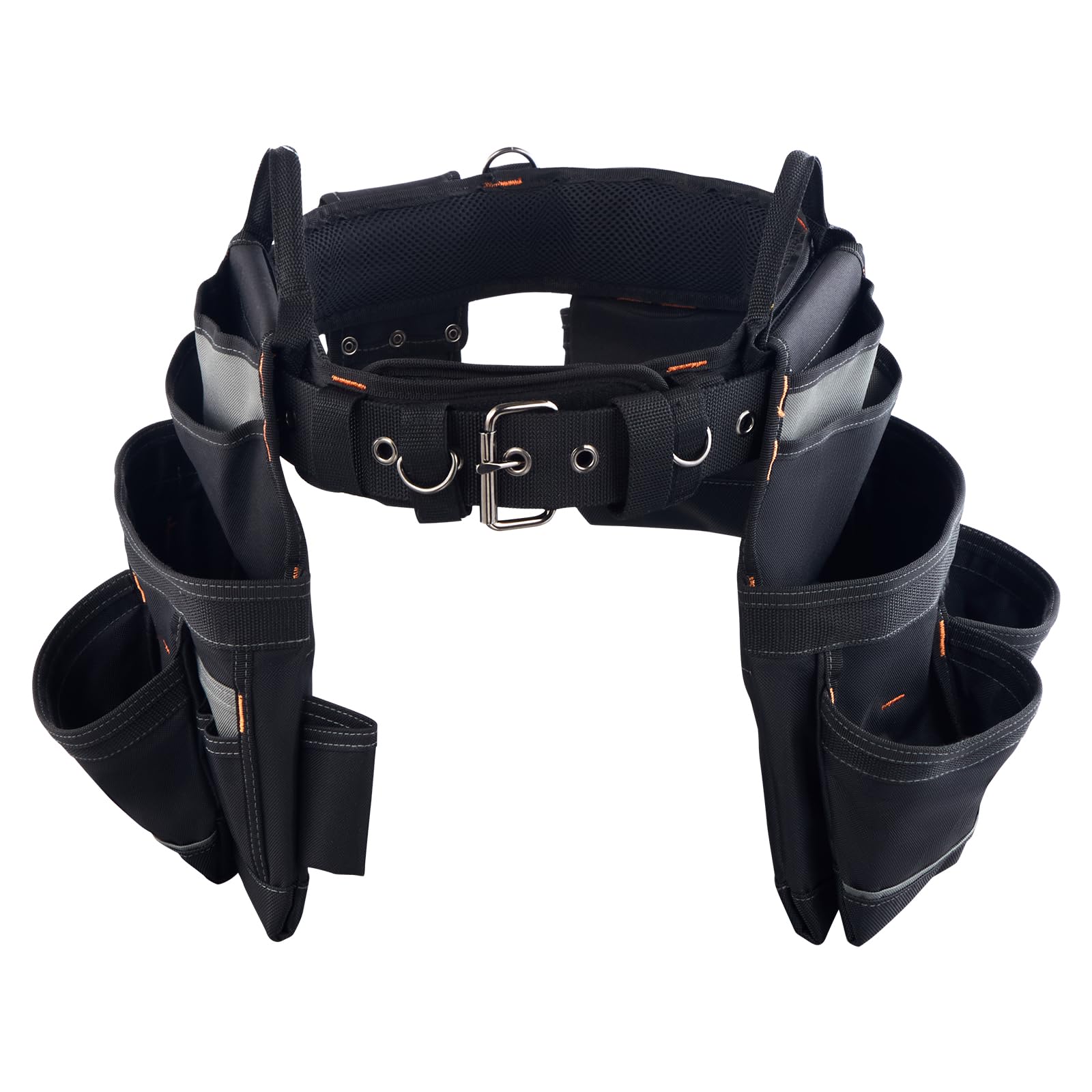 VEVOR Marsupio Porta Attrezzi da Elettricista con 18 Tasche, Borsa da Lavoro Staccabile per Elettricisti, Carpentieri, Costruttori, per Grembiuli da Lavoro, Vita Regolabile da 80 a 131 cm