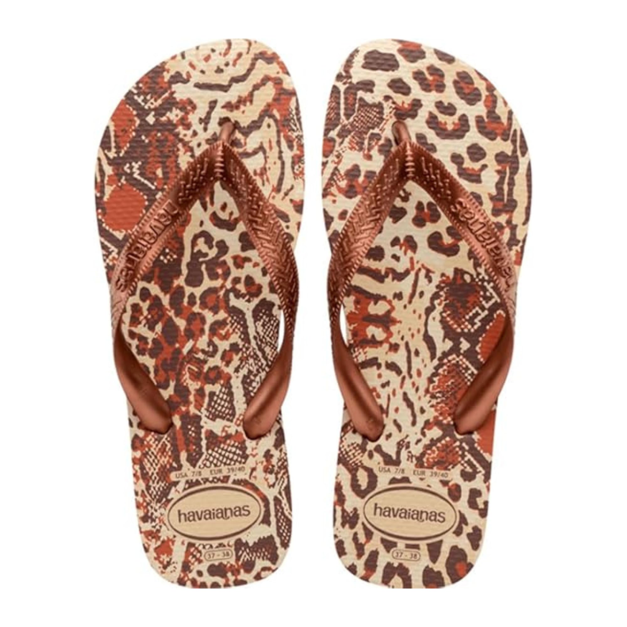 Havaianas Top Animals Women FlipFlop Sand Grey/Metallic Copper 3.5/4 UK