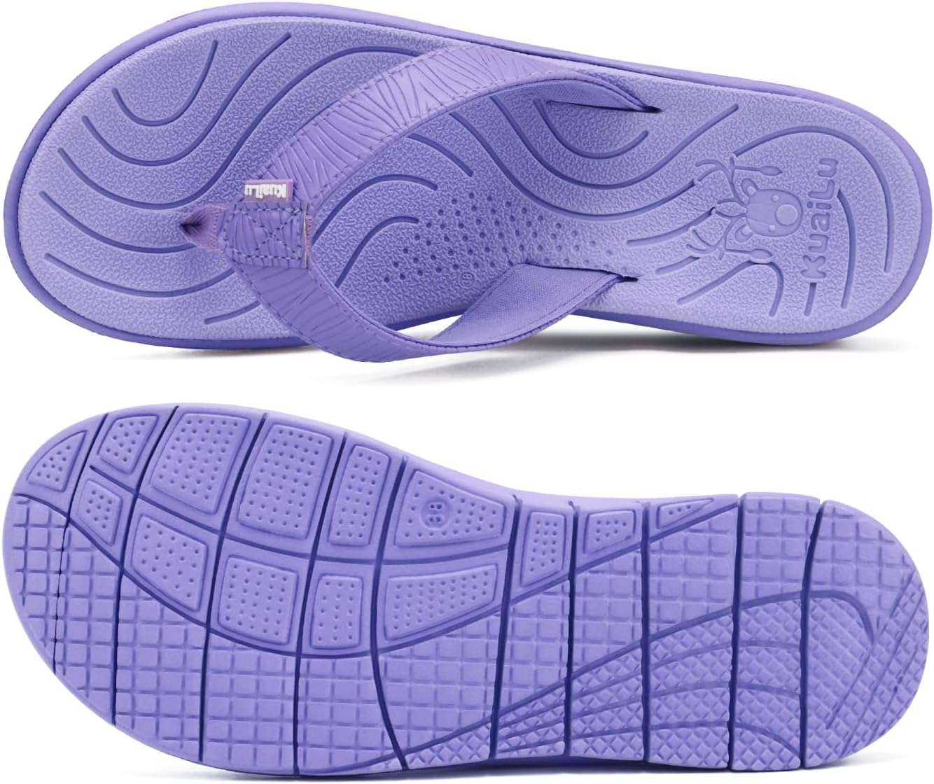 KuaiLu Comfortable Flip Flops for Women with Arch Support Summer Beach Walking Thong Sandals Slip On Indoor Outdoor - Image 8