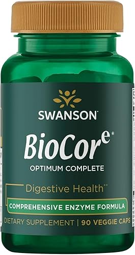 Swanson Biocore Optimum Complete Ultimate - Enzimas de espectro completo, 90 cápsulas vegetales