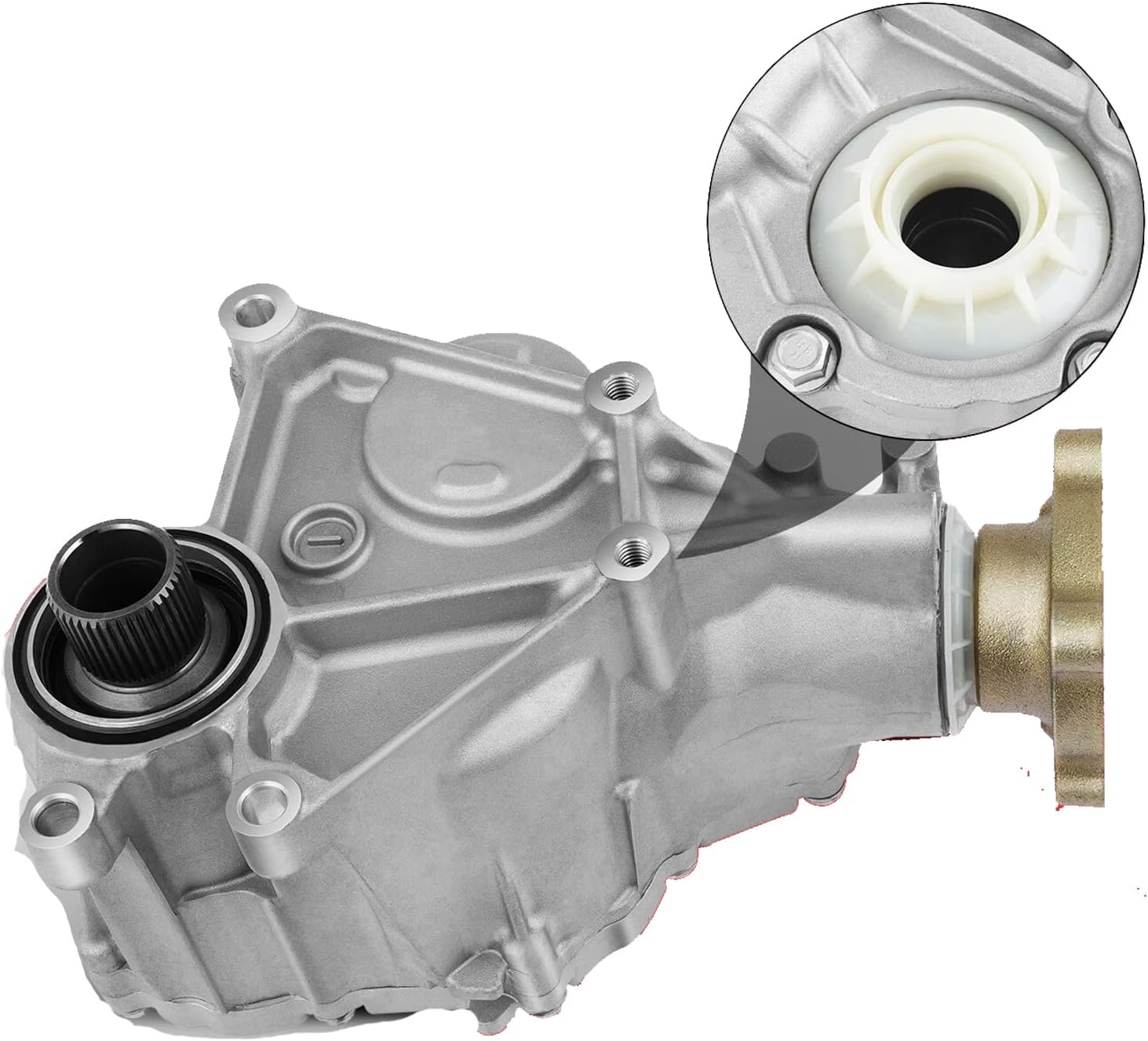 AT4Z-7251-G Power Take Off Differential 600-234 Compatibile For Ford Edge Lincoln MKX All Wheel Drive Transfer Case Assembly Replaces AT4Z7251G AT4Z-7251-G 7T4Z7251D 8T4Z7251A 8T4Z7251B