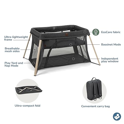 Miniatura 8 de Maxi-Cosi Calao - Corralito de viaje, cuna infantil, portátil, ligero, plegable, fácil de instalar, con bolsa de transporte, malla transpirable,