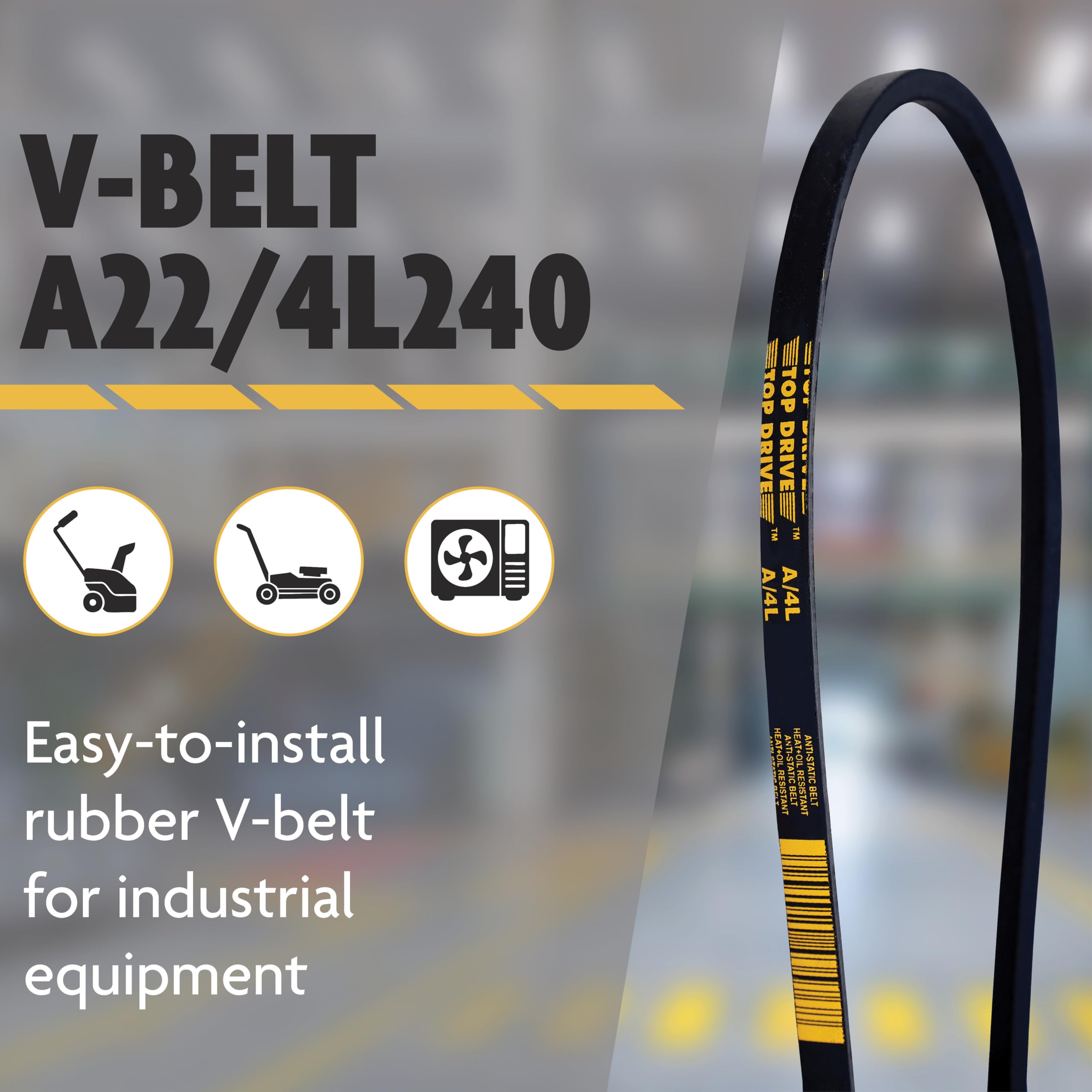 Top Drive A38/4L400, A/4L, Classic Wrapped V Belt, 1/2" x 40" — Amazon image 7